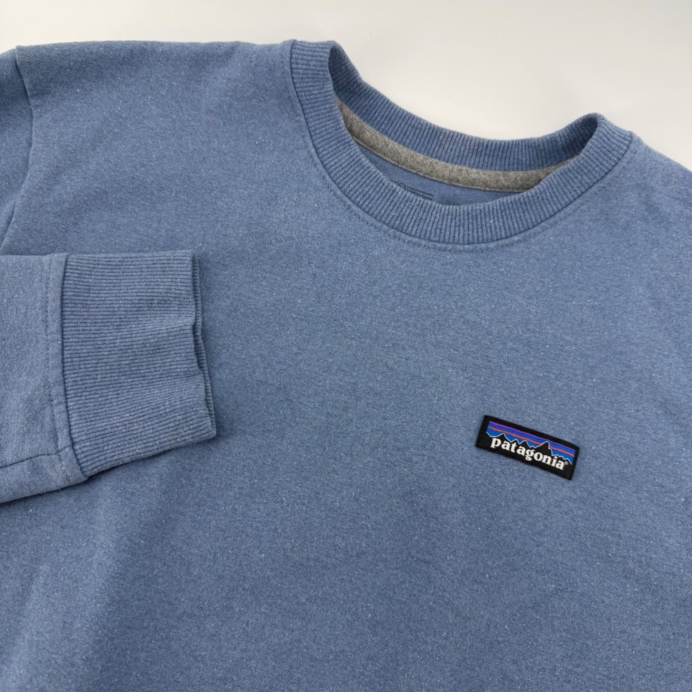 Patagonia‎ Uprisal Crew Sweatshirt Womens Small Blue Recycled Pullover Logo P-6